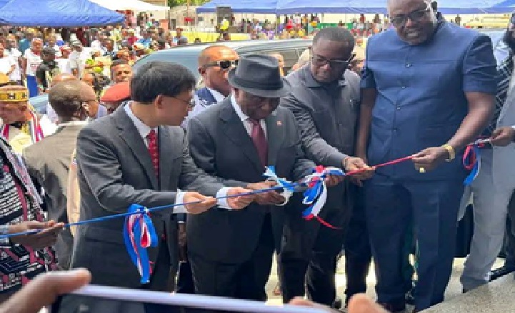 PRES. BOAKAI DEDICATES NEW BROADACST COMPLEX